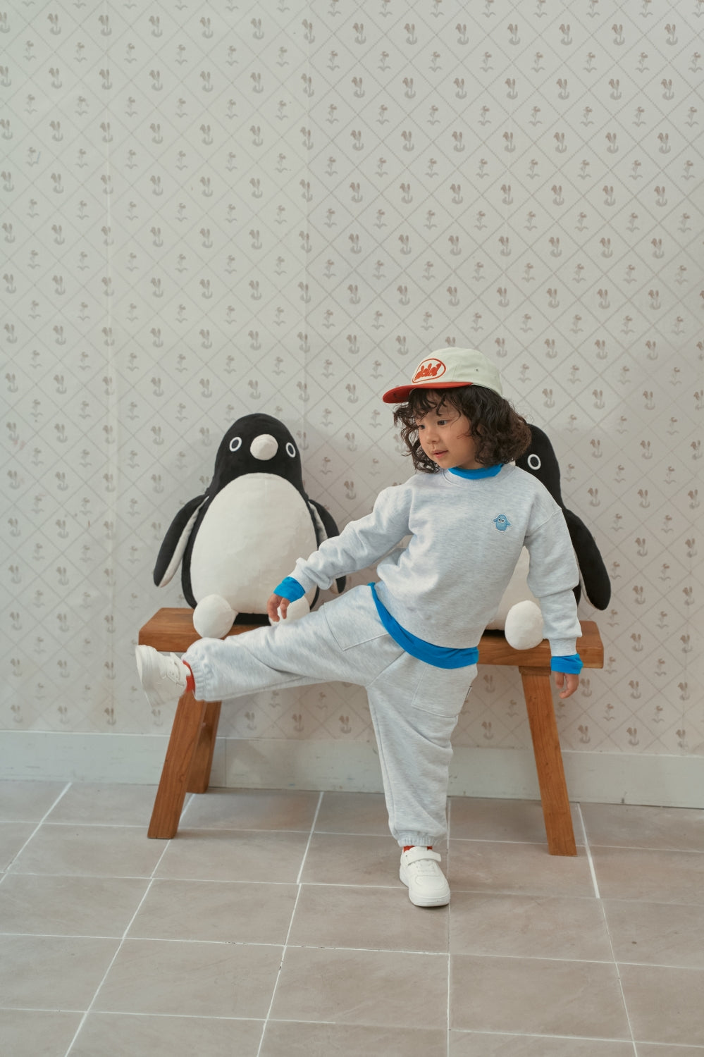 Lala Jogger Pants - White Melange