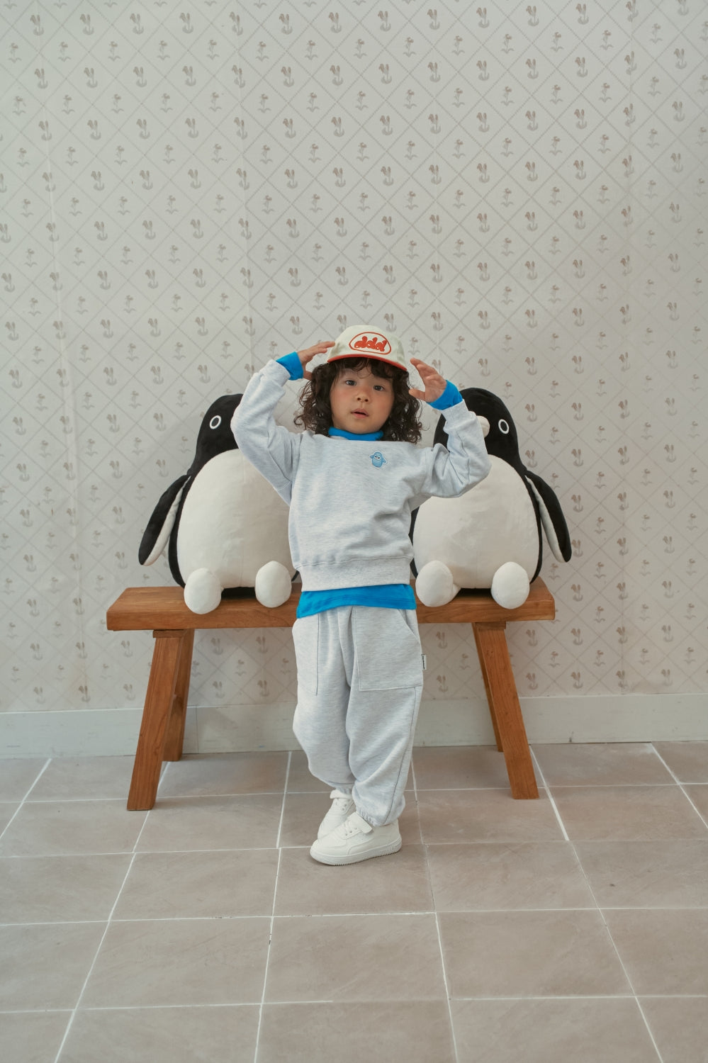 Lala Jogger Pants - White Melange